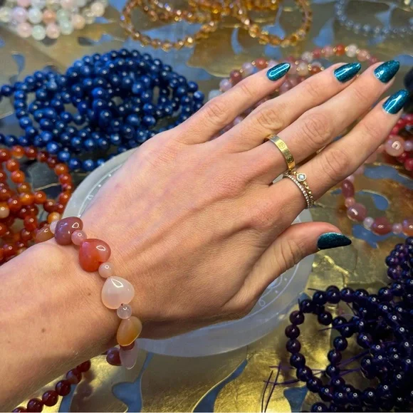 Yanyuan Agate Heart Bracelet ❤️ YAB11 - Picture 3 of 3